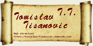 Tomislav Tišanović vizit kartica